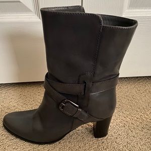 Gray Leather Ankle Boot Sesto Meucci